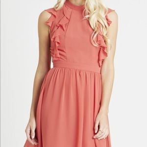 BCBGeneration Ruffle Front Cocktail Dress